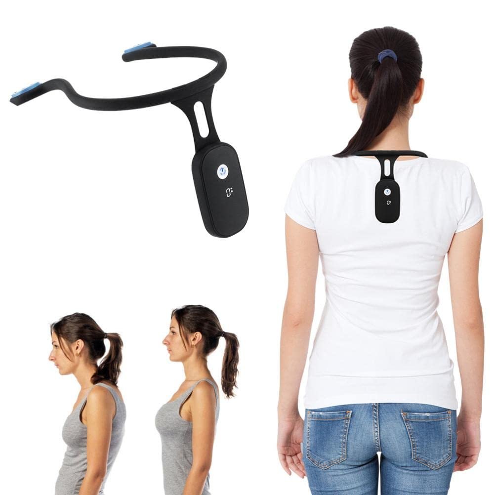 Gonetre Smart Posture Corrector And Trainer For Women Men Hanging Rechargeable Silicone Auto Induction Back Brace Posture Corrector, Intelligent Back Straightener Neck Back Brace