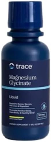 Trace Minerals Magnesium Glycinate – Liquid Magnesium Glycinate for Bone, Nerve & Digestive Health – Supports Sleep Quality, Clarity & Focus – Gentle – Lemon Lime Flavor – 8 fl oz (30 Servings)
