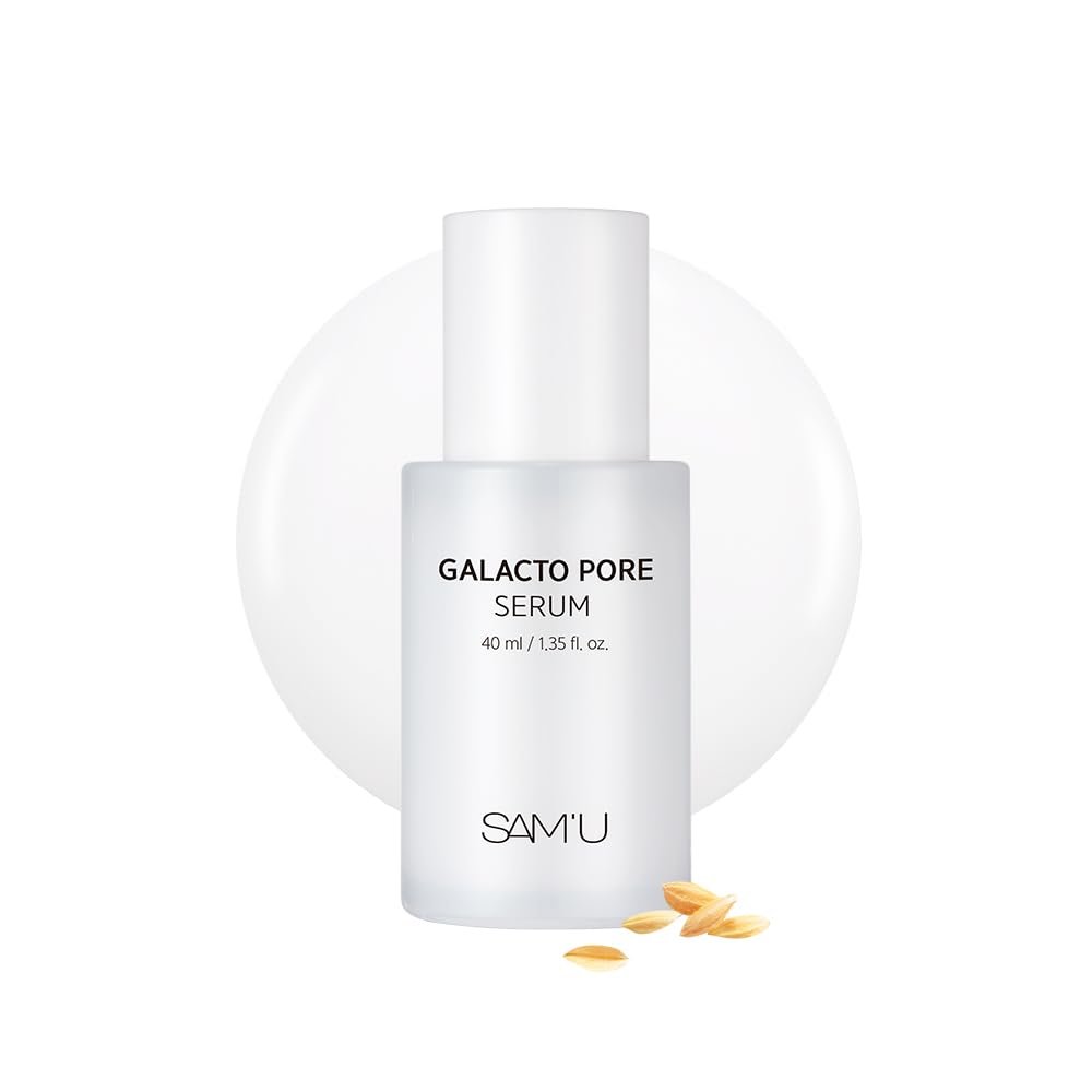 SAM’U Galacto Pore Serum – Pore Minimizing Facial Serum with Galactomyces For Glass Skin – Korean Skin Care, Tightening & Hydrating with AHA, PHA, BHA, Suitable for Acne-Prone Skin – 1.35 Fl. Oz