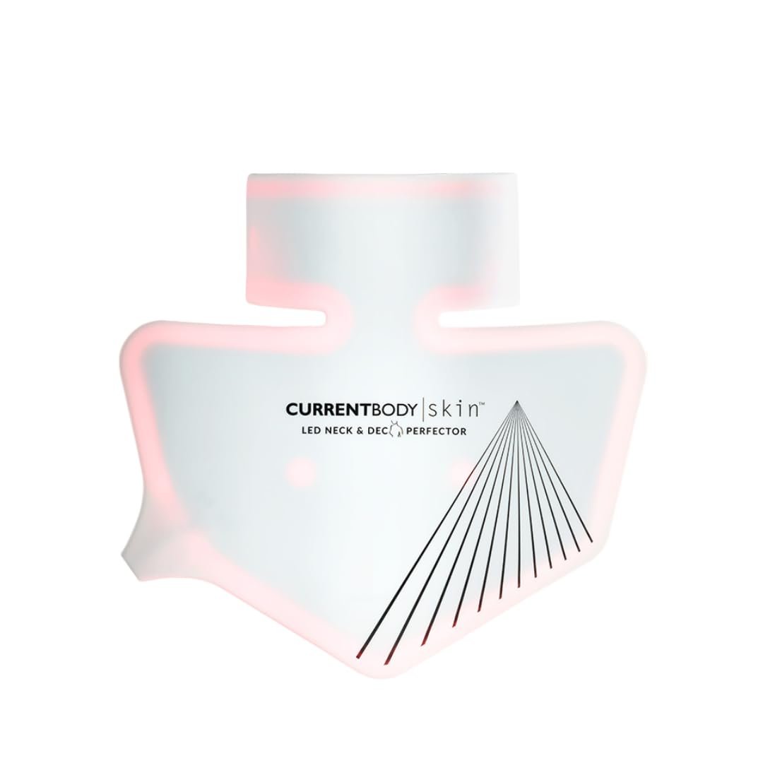 CurrentBody Skin LED Neck & Décolletage Mask: Series 1 | Red Light Therapy Mask for Anti-Aging of the Neck and Chest