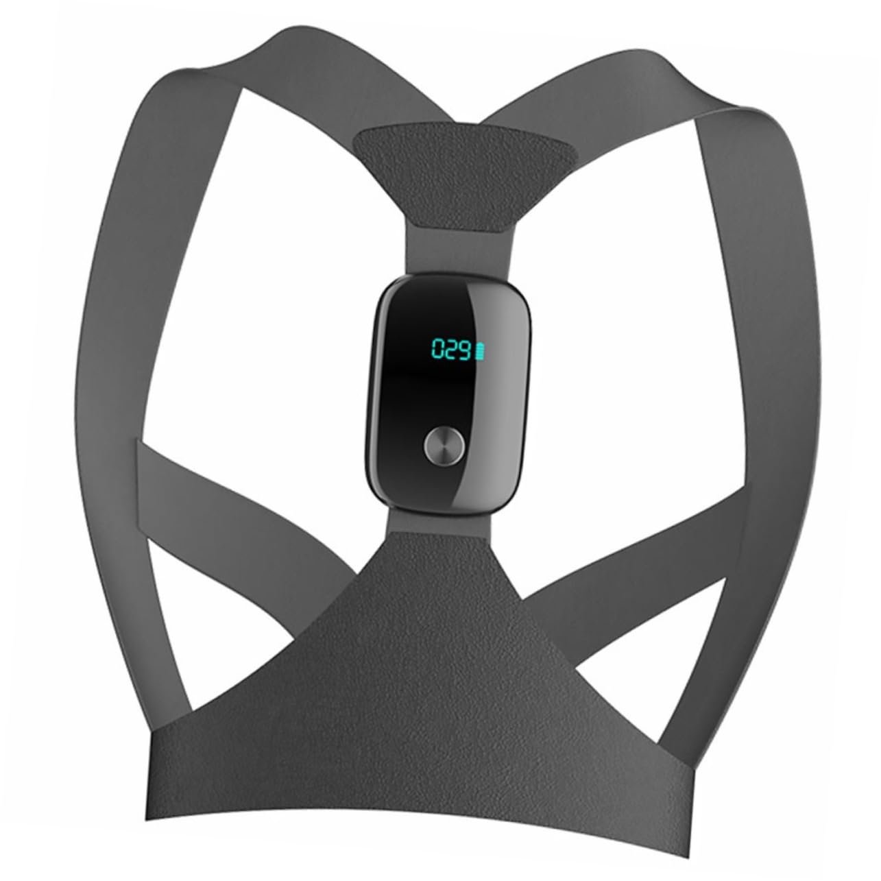 Outanaya Smart Hunchback Corrector Posture Reminder Belt for Adults Boy Girl Ergonomic Back Support Lcd Counting Function for Home Office and Sports Activities Black