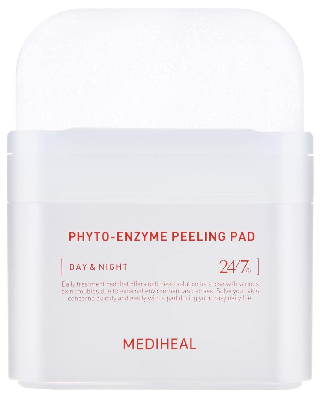 MEDIHEAL Phyto Enzyme Peeling Pad – Vegan Face Resurfacing Gauze Pads with LHA & Papaya Enzym – Pore Tightening Pads to Control Sebum – Exfoliating for Dead Skin Cells, 90 sheets
