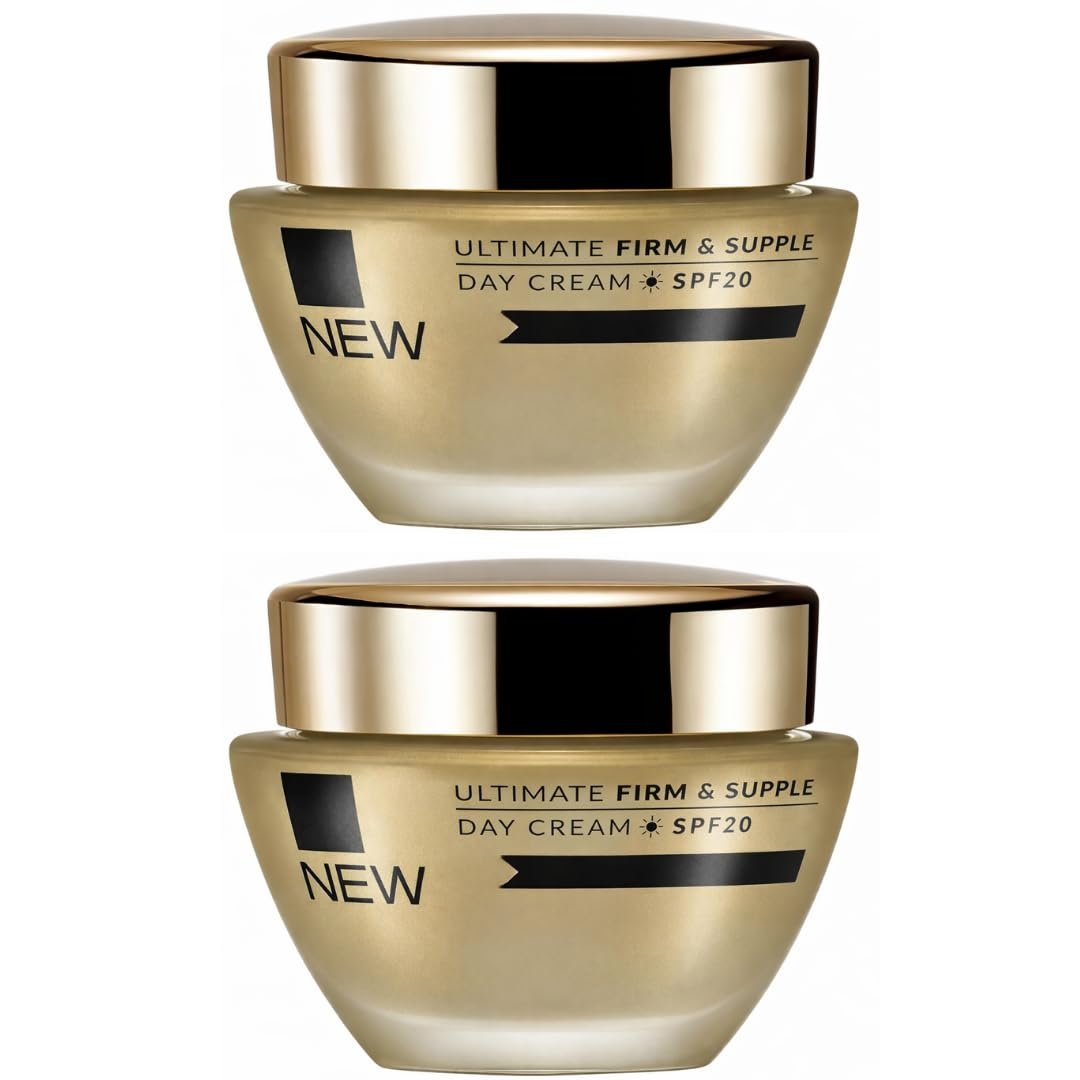 Ultimate Day Cream, Anti-Aging Moisturizer for Women 40-65, SPF 20, 1.7 fl oz, Set of 2