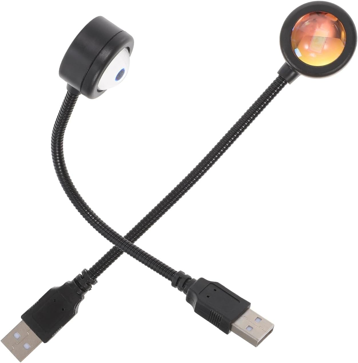 CHILDWEET 2Pcs Led Sunset Projection Lamp USB Night Light for Home Party and Bedroom Sunset Lamp Projector for Romantic Atmosphere and Relaxation