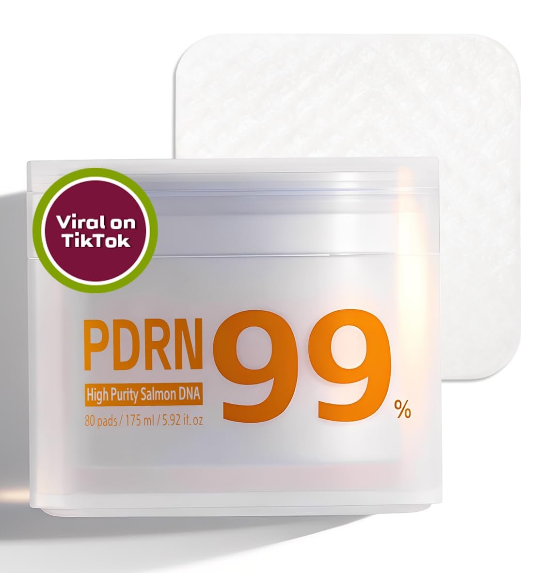 PDRN Collagen Jelly Toner Pads for Pore Minimizing, Wrinkle Firming, Uneven Tone, Dark Spots, Niacinamide Salmon DNA Facial Pad for Barrier Repair, Soothe, Hydrating, Glow Make-up (80 Pads)
