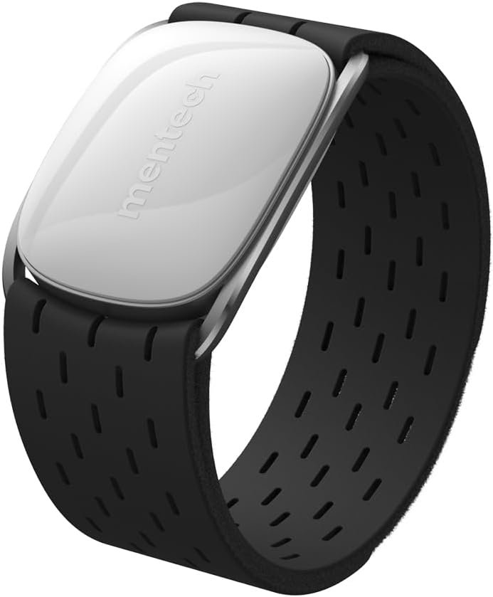 Bluetooth Heart Rate Monitor Armband, 140 Hour Battery Life, Highly Elastic and Breathable, 5ATM Waterproof, Ant+, Use for Fitness, Running, Sleep, and More（5.9-14.57 inches）