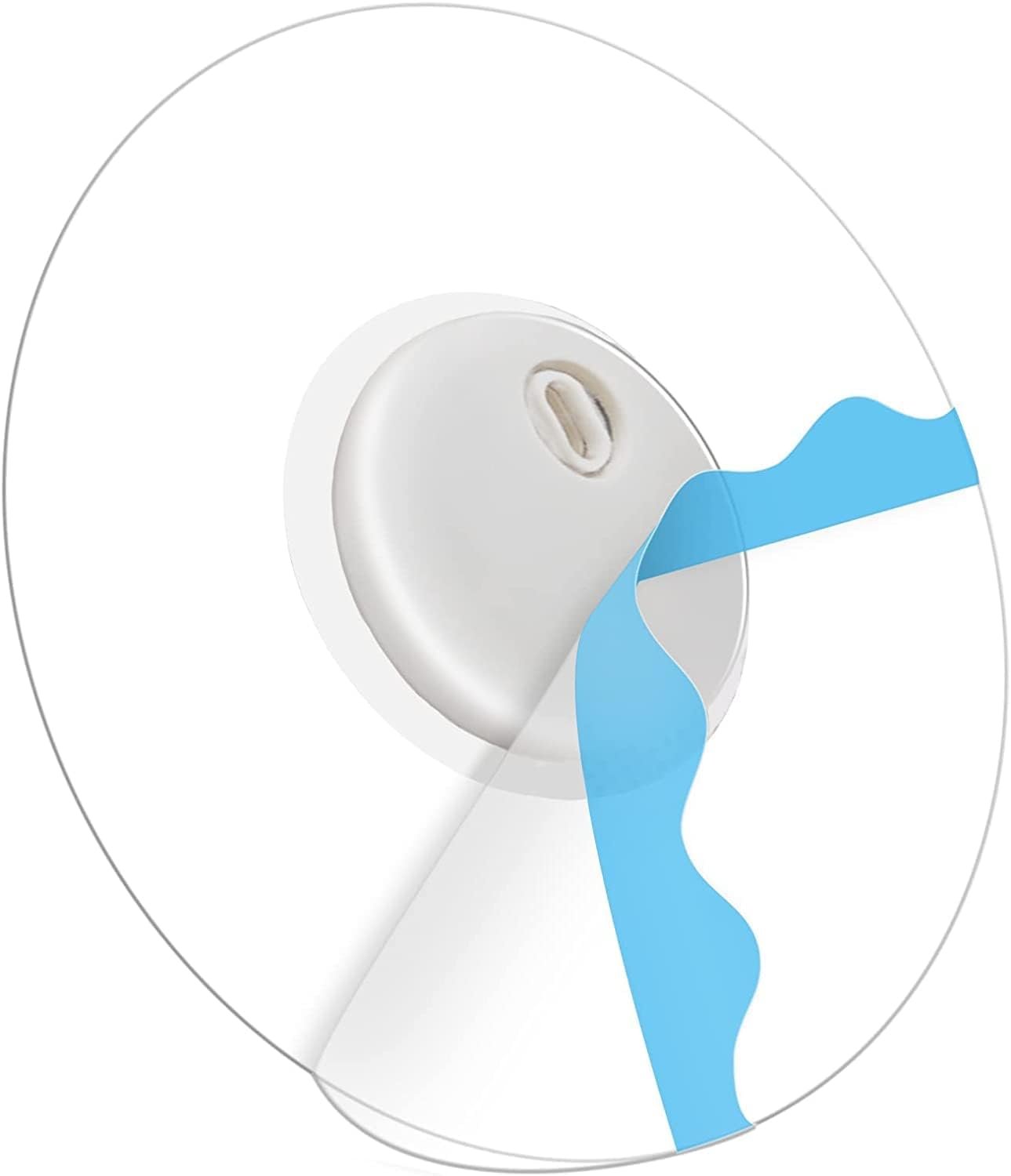 100Pcs Libre 3 Plus Sensor Covers Waterproof Freestyle Clear Adhesive Patches for Libre 3, Latex-Free & Hypoallergenic, with No Glue in The Center, 15 Days Long Lasting CGM Tape