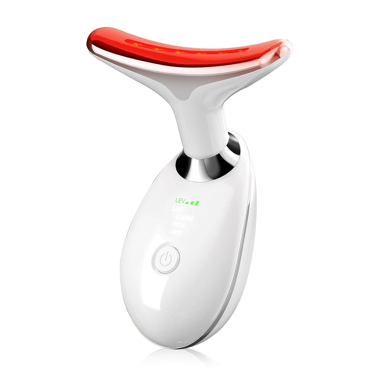 2025New Neck Face Massager, Face Sculpting Tool, 3 Modes and Vibration for Facial Massager for Double – Chin Wrinkle,Daily Home Use (White)