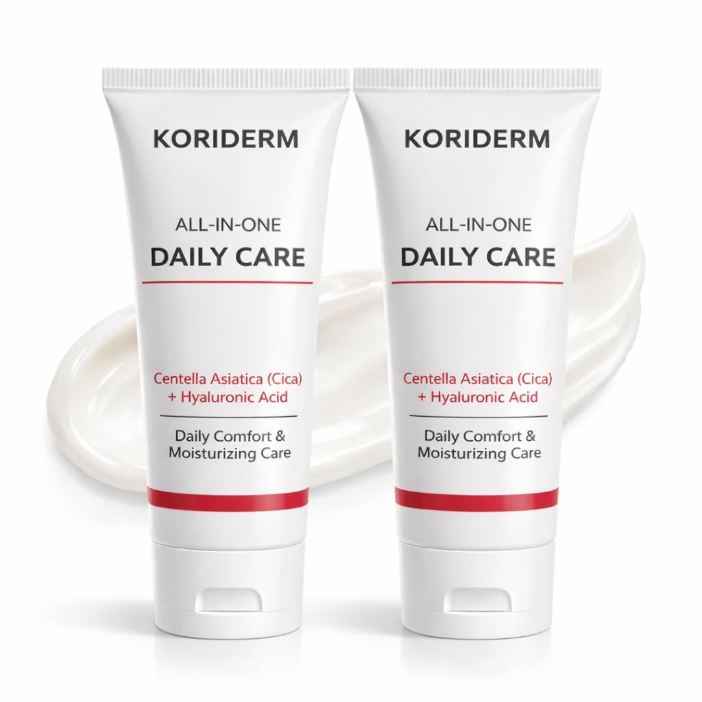 Face Cream Moisturizer 2 Pack- All-In-One Daily Facial Lotion with Centella Asiatica, Collagen & Hyaluronic Acid – Hydrates, Firms & Reduces Wrinkles – Nourishing Skin Care for All Skin Types 2P