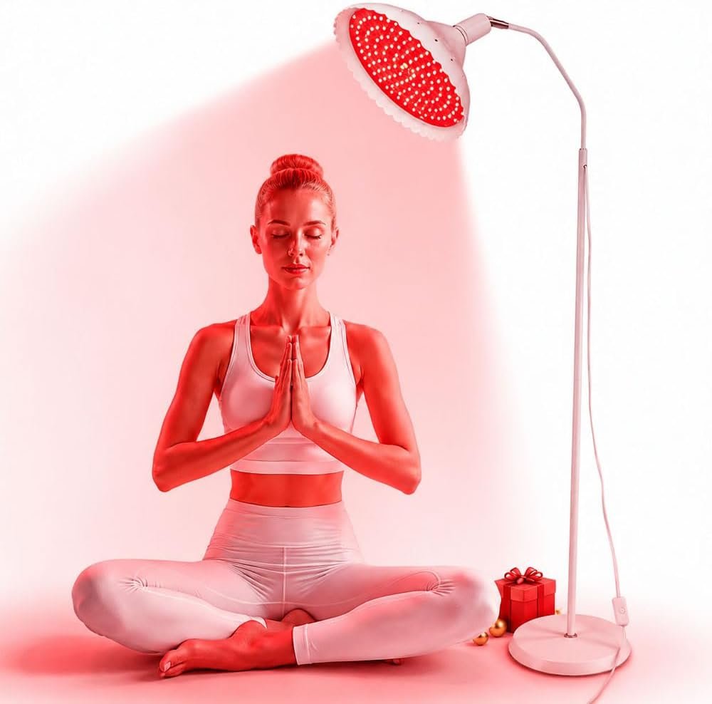 Red Light Therapy for Body Face, FUIART Red Infrared Light Therapy Lamp with Adjustable Stand LED 660nm Red Light and 850nm Infrared Light Therapy Device Home Use,Ideal Gift for Women