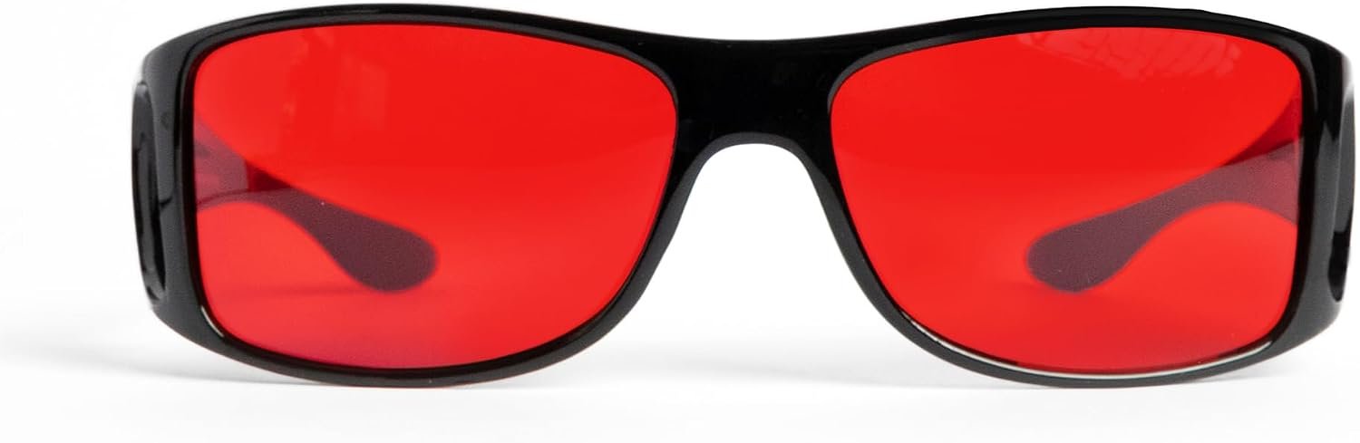 TrueDark by Dave Asprey | Twilights Red Lenses Block 99% Blue, Green & Violet Light for Night Use