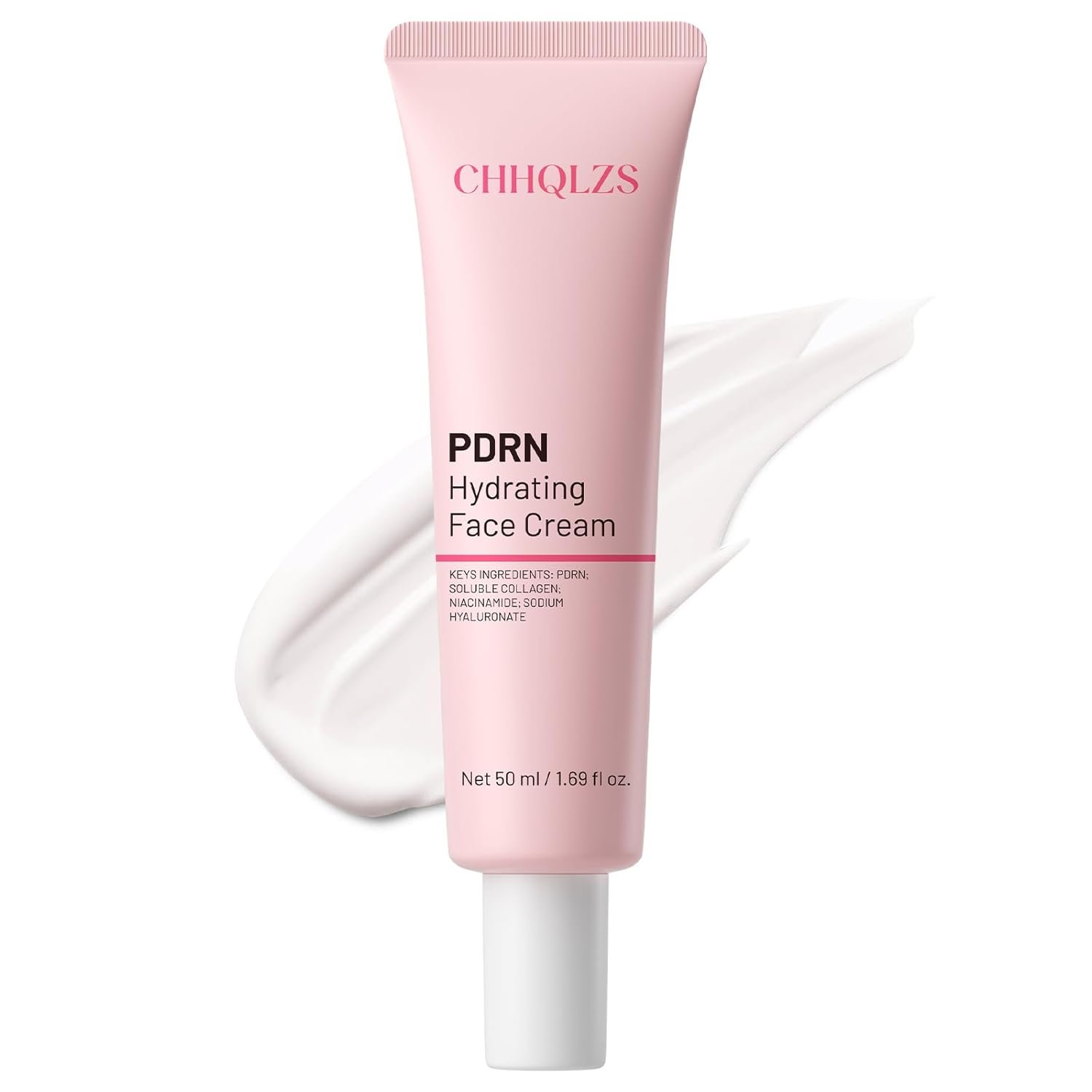 Salmon DNA PDRN Face Cream, Skincare with Anti-Aging Collagen Boost, Korean PDRN Cream, Moisture Barrier Repair, Deep Hydration for Smooth Firm Radiant Youthful Skin 1.69 Floz / 50ml