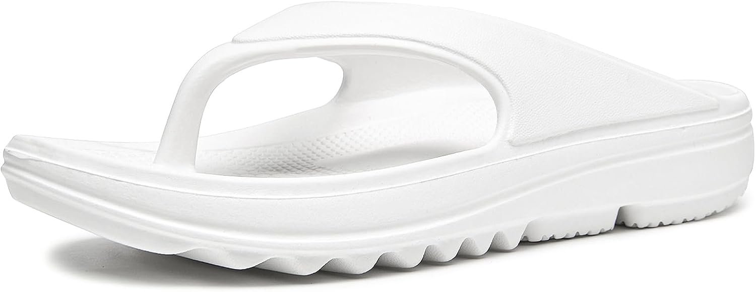 Oudizz Orthopedic Sandals Flip Flops for Women Arch Support Pillow Soft Recovery Thong Sandals Spa Summer Beach Cloud Slides