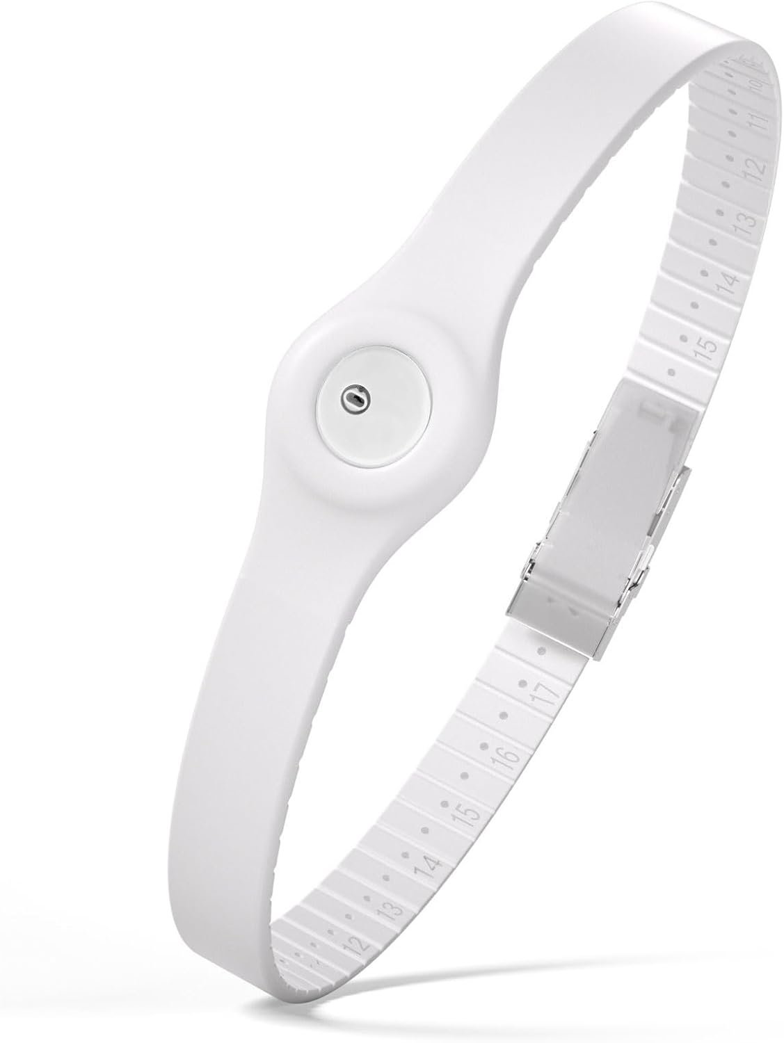 Divoti Glucose Monitor Sensor Cover Armband Compatible for Freestyle CGM Libre 3| Silicone Adjustable Trim to Fit, & Quickly Put-on- Waterproof, Hypoallergenic White