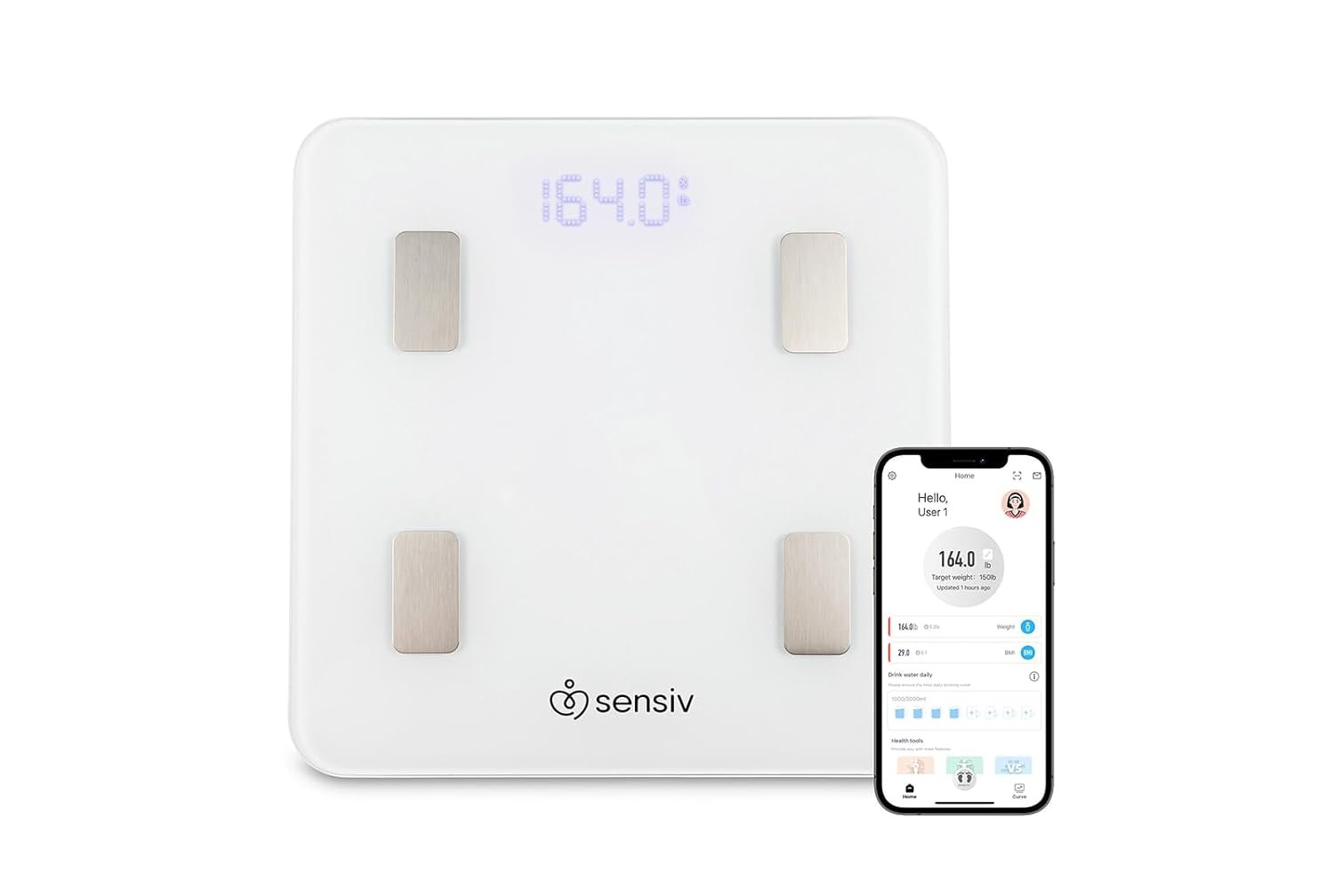 Body Analyzer Bluetooth Smart Scale – Tracks and Records 10 Measurements – User-Friendly, app – Sleek, Stylish Design