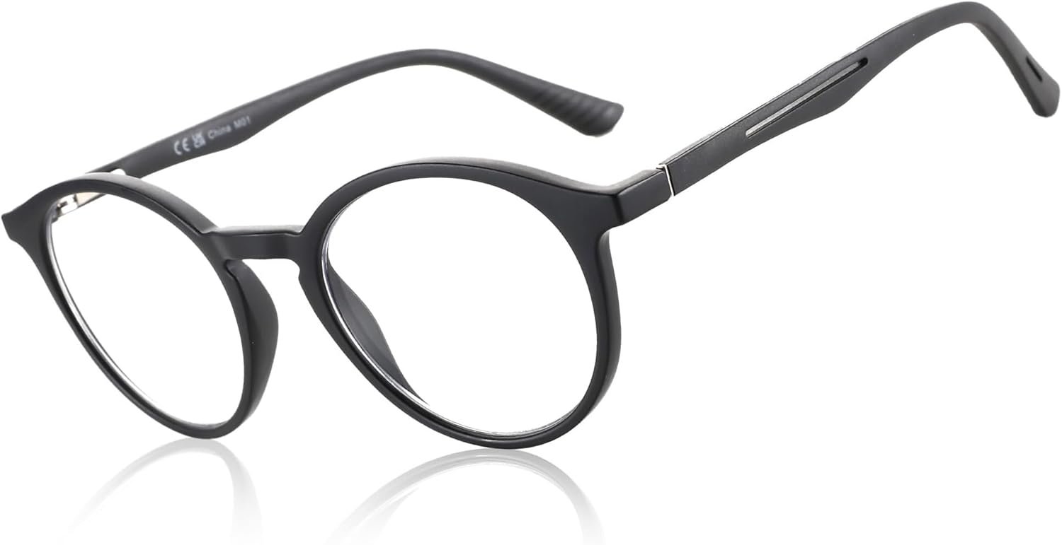BLUEMOKY Reading Glasses for Men and Women: Blue Light Round Classic Eyeglasses – Computer Readers Glasses