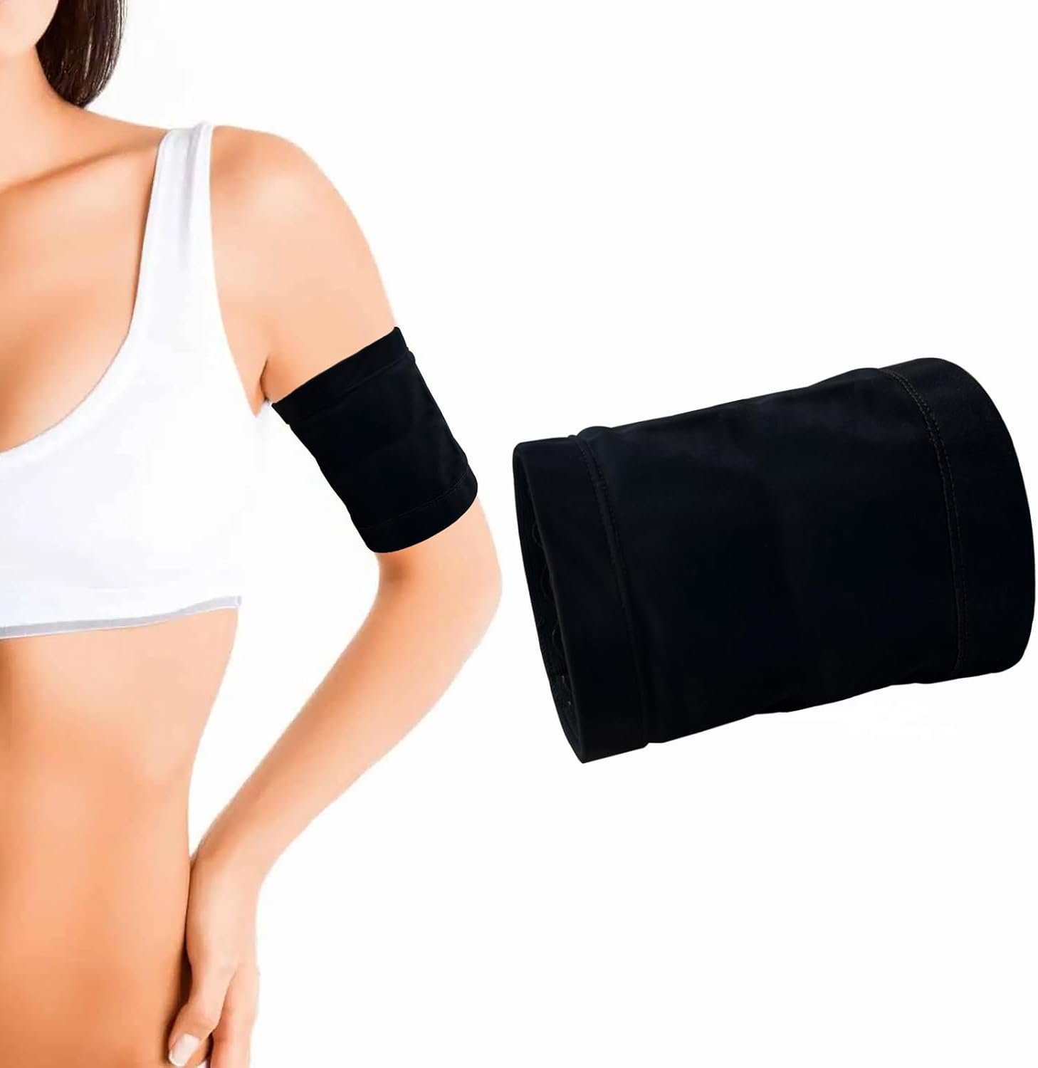 Lengthen Diabetic Sensor Armband – Fits All CGM Devices, Protects Insulin Pod, Sweatproof, Breathable (Black, XS-S)