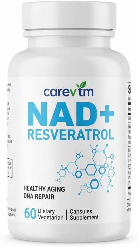 Liposomal NAD+ Complex 500mg,Contains Nicotinamide nucleoside & Spermidine,60Capsules – High-Performance CellularRepair,Mitochondria & Anti-AgingSupport – Optimized Absorption,GMO-Free