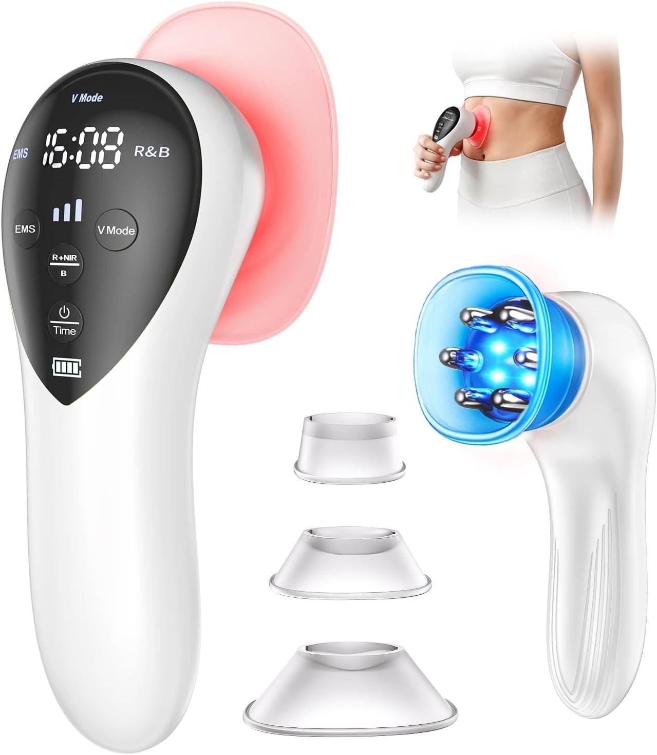 5-in-1 Body Sculpting Machine, Electric Cellulite Massage Tool for Body, Face, Neck, Back, Arm, Stomach, Leg, Calf, Hand, Firming & Circulation Home Spa or Travel Self Care, Gifts for Women