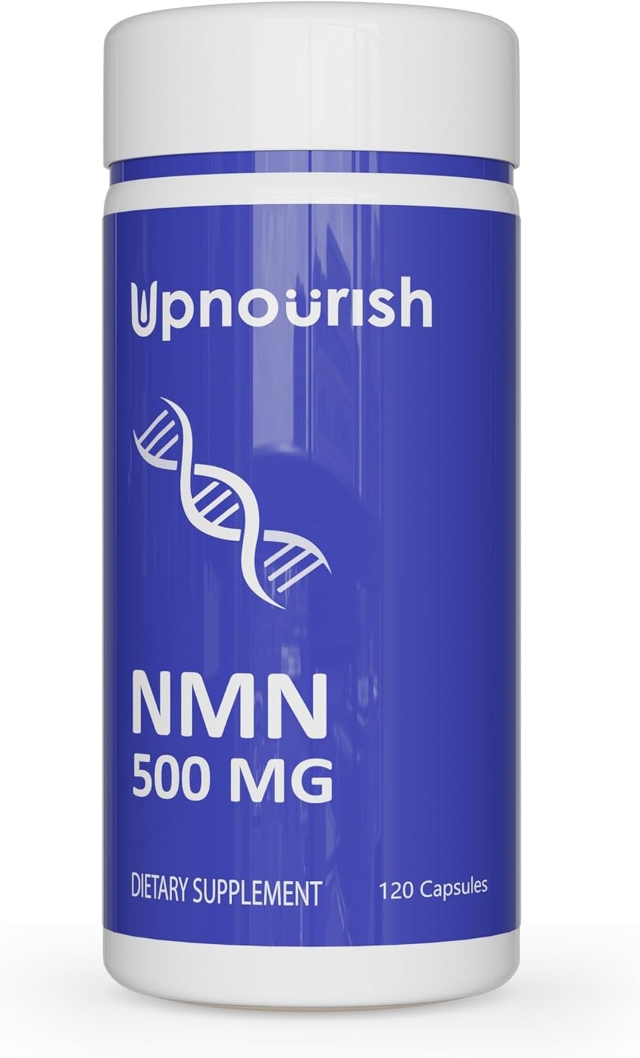 UpNourish NMN 500mg 120 Capsules – Beta Nicotinamide Mononucleotide NAD Supplement – Nicotinamide Riboside Alternative for Women & Men