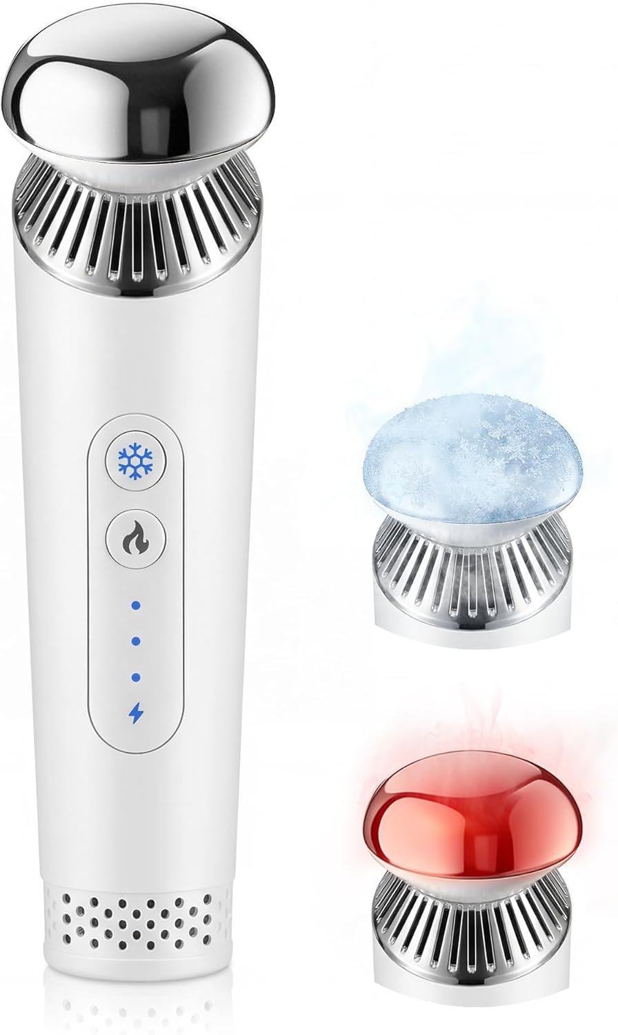 Depuffing Wand for Eyes & Face, Cold and Heat Skincare Wand Tool, Ice Face Roller and Eye Massager for Puffy Eyes, Dark Circles and Skin Radiance, Beauty Wand, Facial Massager Device for Women & Men