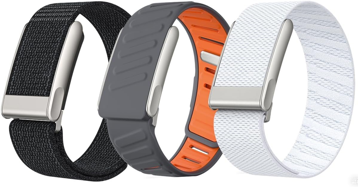 3PCS Sport Bands Compatible with Whoop 5.0, Peak, One & Life MG –Nylon, Sport Silicone, Premium Nylon, Breathable Sport Adjustable Waterproof Wristbands Straps for Whoop 5.0 Bands| NOT for Gen 4