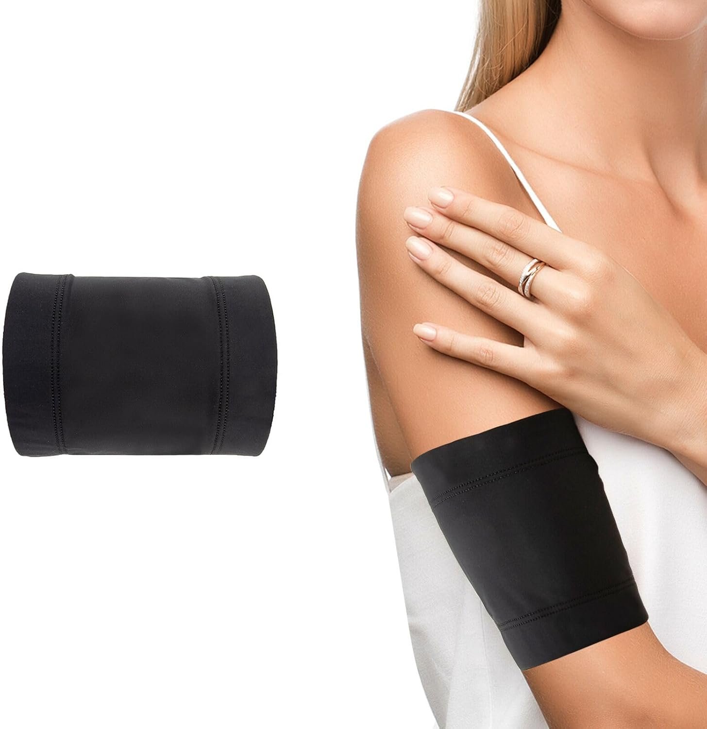 Diabetic Sensor Armband – Fits All CGM Devices – Protects Insulin Pod During Exercise – Sweatproof、Refreshing、 Breathable，Replaces Adhesive Patches (L)