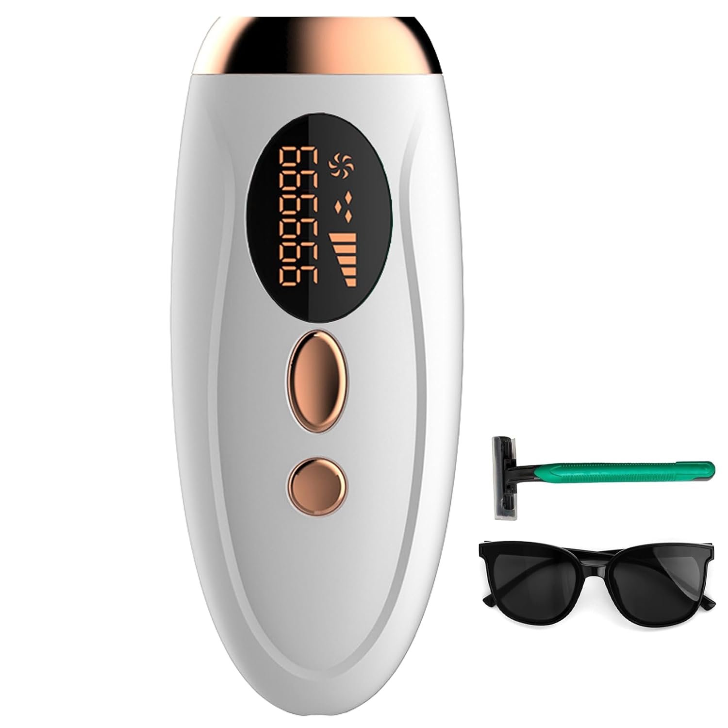 At-Home IPL Laser Hair Removal Device for Women and Men Permanent Hair Removal 999,999 Flashes Painless Hair Remover on Armpits Back Legs Arms Face Bikini Line