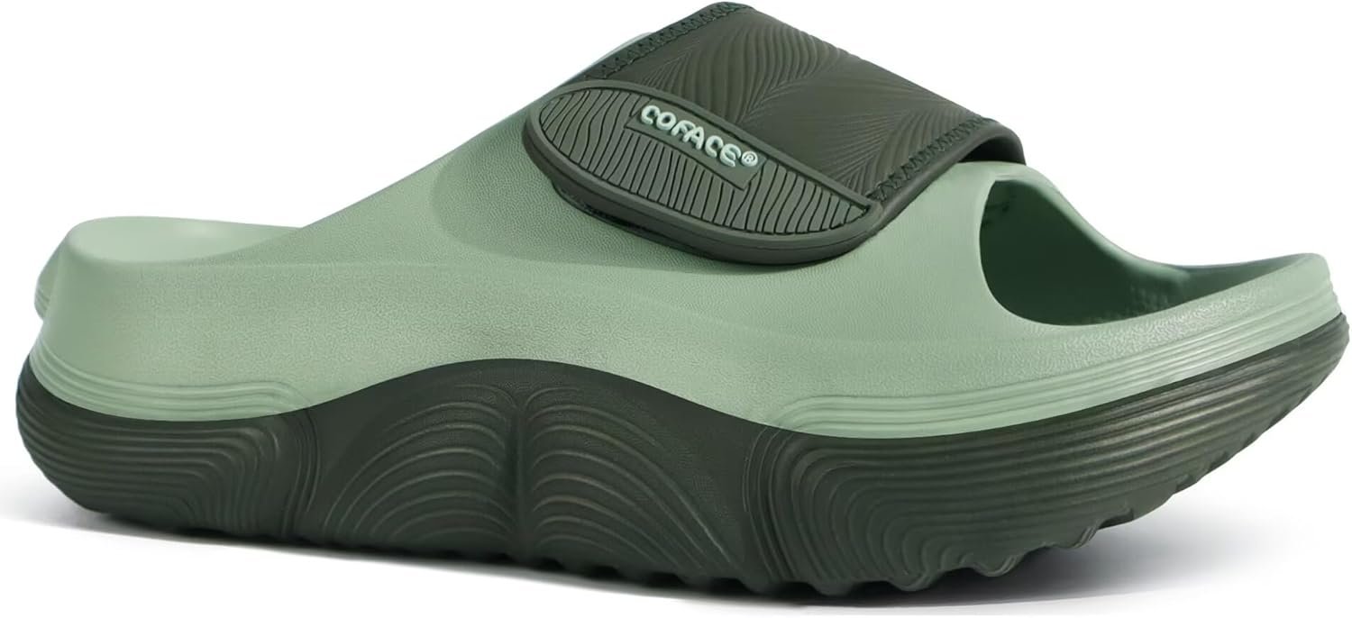 COFACE Womens Orthotic Recovery Sandals With Comfortable Arch Support Orthopedic Women’s Slides With Plantar Fasciitis Relief Woman Open Toe Slip On Walking Beach Shoes Sandalias de Mujer Size 6-11