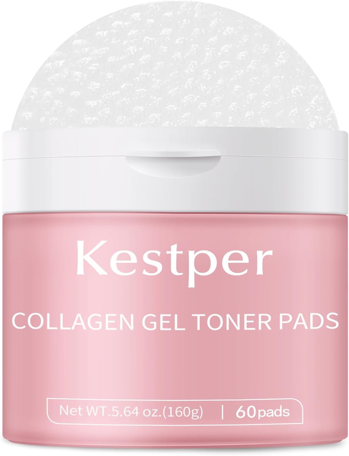 Collagen Gel Toner Pad for Face – Skin Firming,Improvin Elasticity,Pore Minimizer,Soothing Hydration, Gentle Exfoliating Face Pads,60 Pads