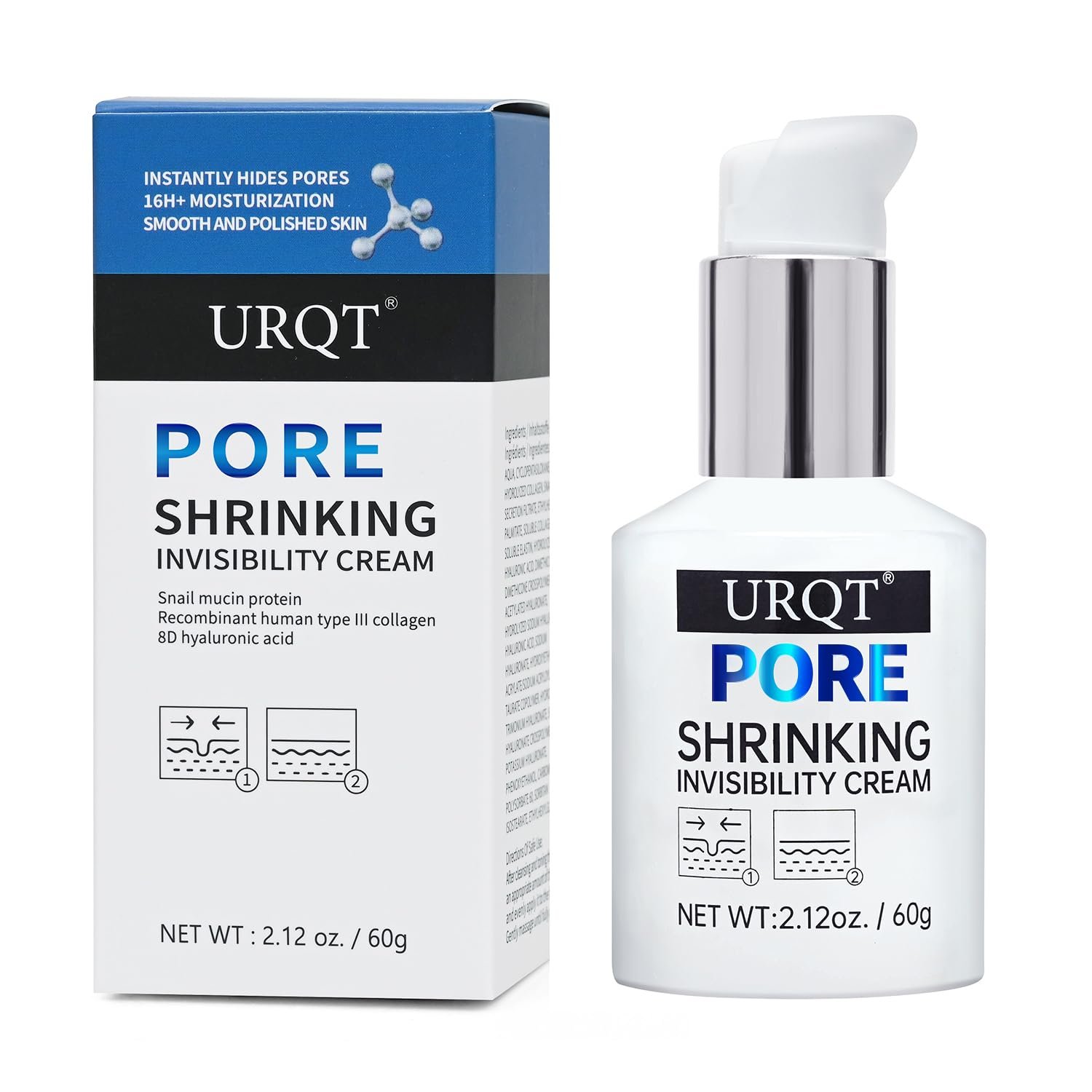 Pore Shrinking Invisibility Face Primer, Pore Invisible Cream, Instantly Conceals, Hydrates & Smooths -Radiant, Lightens Fine Lines, Oil Control Firming, Nourishing Soothing Base
