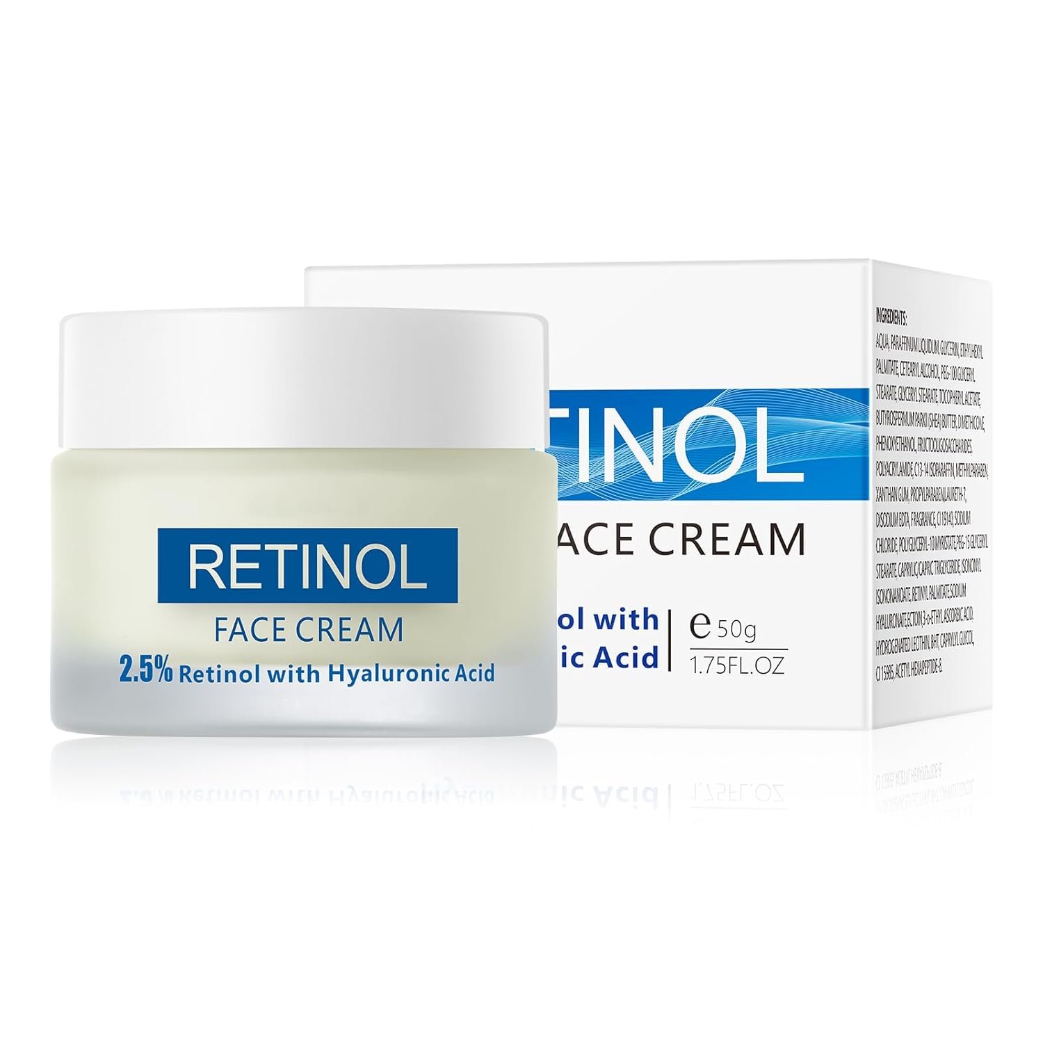 Moisturing Face Cream Skincare for Women,Day Night Facial Cream for Face,Hydration Face Cream for All Skin Types (1.7 Oz)