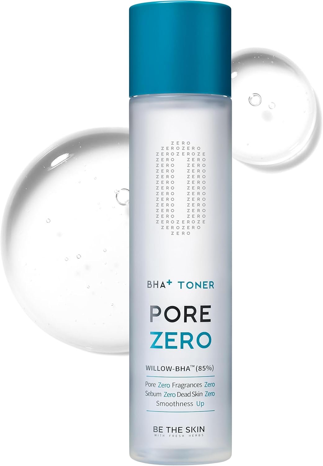 BE THE SKIN Pore Zero BHA Exfoliating Toner – 85% Willow Bark Water Base + Salicylic Acid, Helps Clear Pores & Blackheads, Zero Alcohol Zero Fragrance for Oily Blemish-Prone Skin | 5.07 fl oz