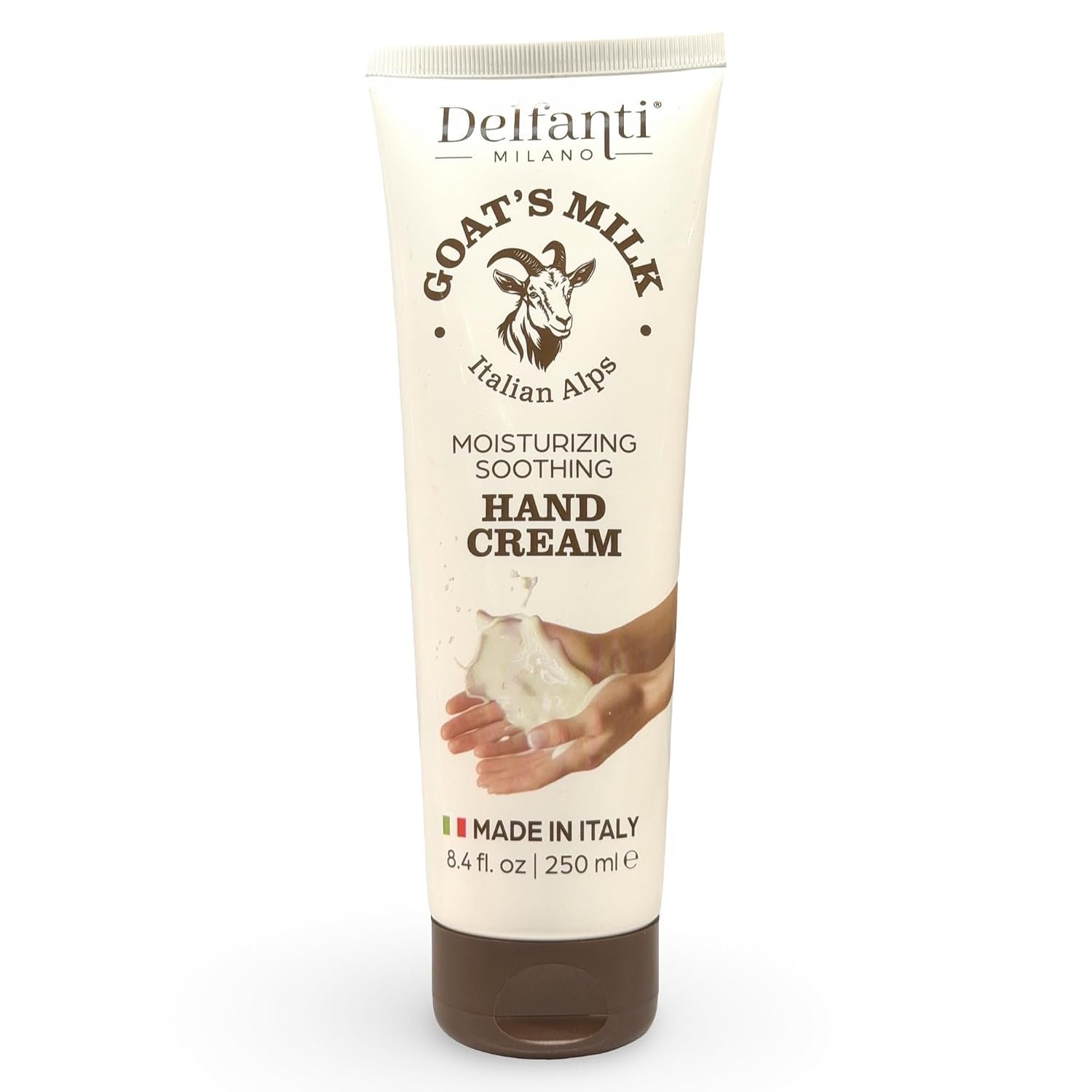 Delfanti-Milano – Goats Milk Moisturizing Hand Cream | 8.4 oz 250mL Made in Italy
