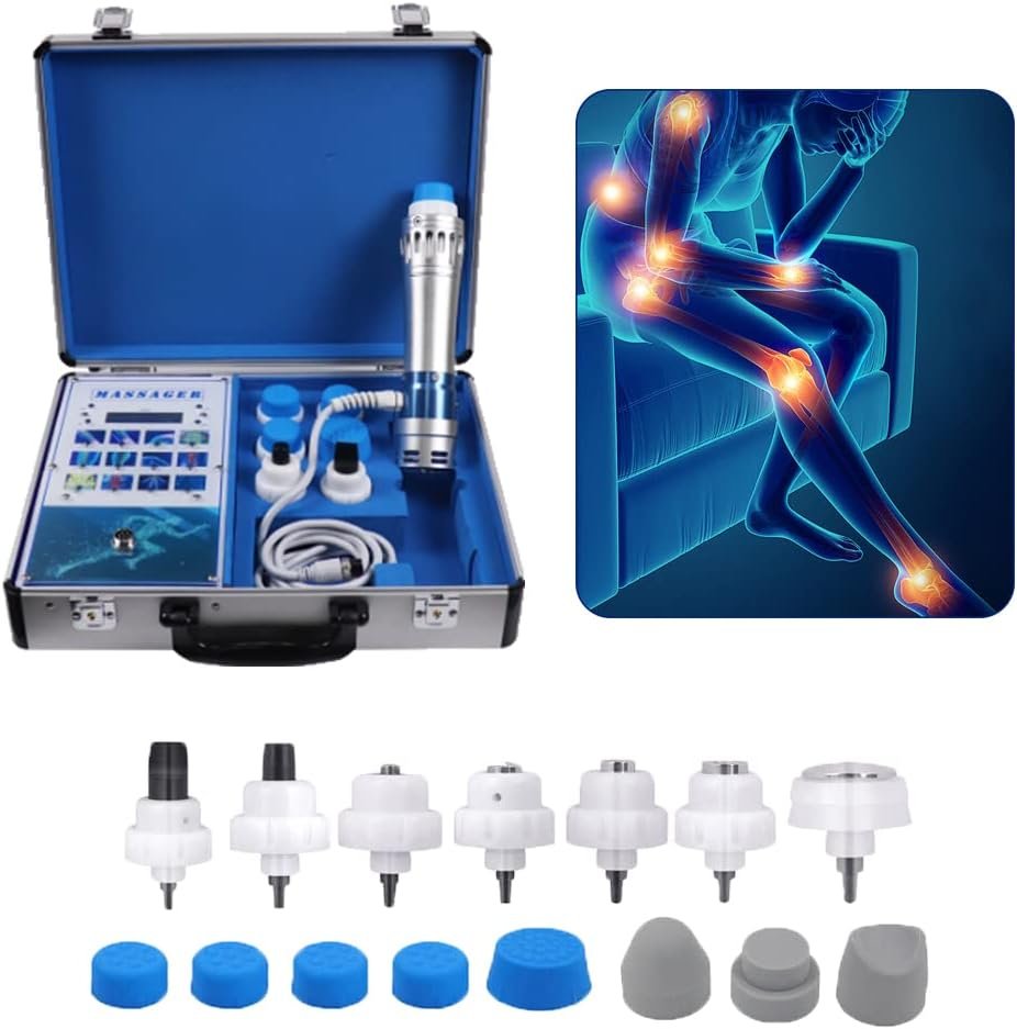 Portable Shockwave Therapy Machine Focused Shockwave Therapy Machine with 7 Heads