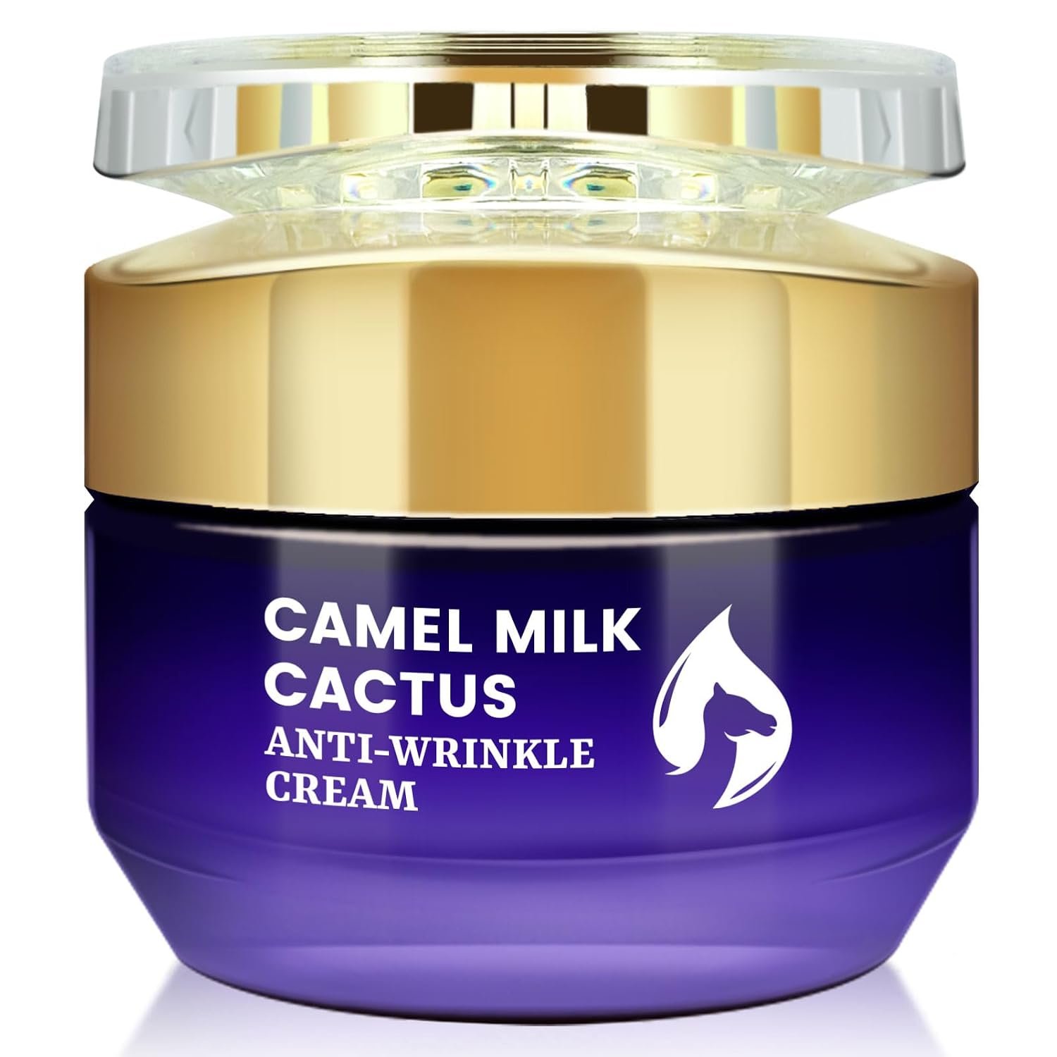 PEGO Camel Milk Cactus Repair Moisturizing Cream, Anti Wrinkle Face Moisturizer for Women, Promotes Collagen Synthesis, Accelerates Cell Turnover, Reduces Wrinkles & Spots, 50g/e1.764oz