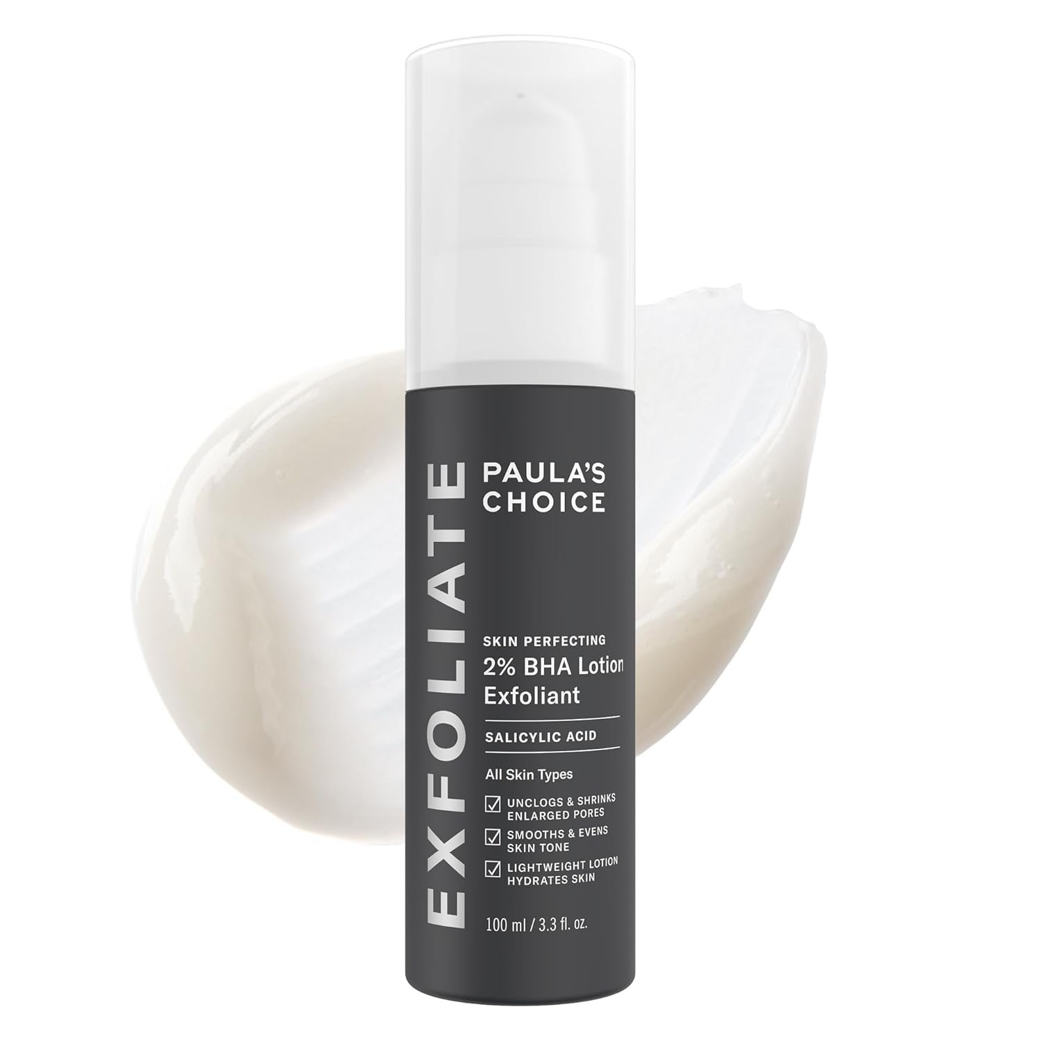 Paula’s Choice Skin PERFECTING 2% BHA Salicylic Acid Exfoliant 3.3 Ounce Bottle &