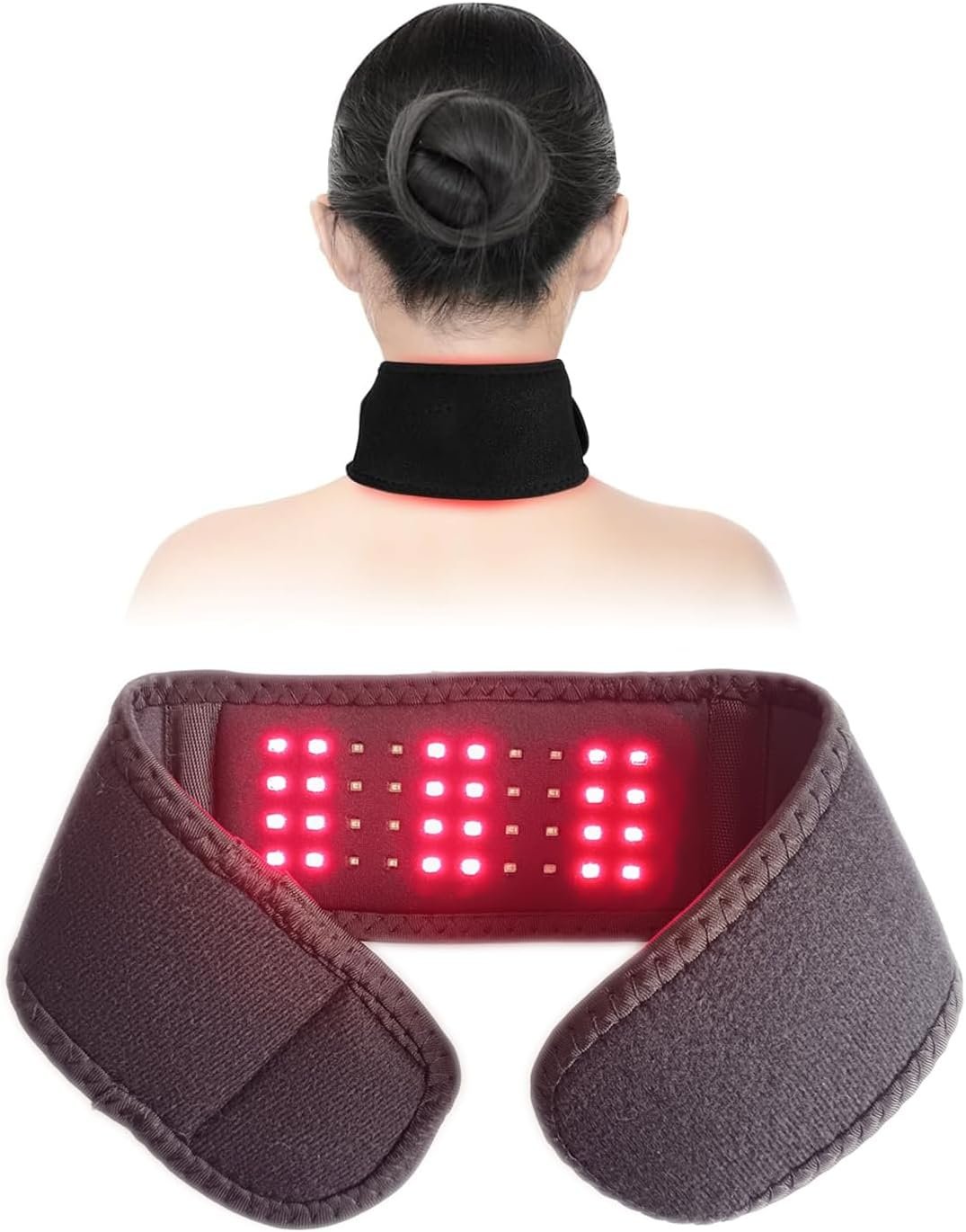 Red Light Therapy for Neck, Near Infrared Light Therapy Belt Wearable Infrared Neck Wrap with Timer Infrared Belt for Chin Firming V Face Lifting Mask Body Neck Hand Wrist Legs Unisex Gift