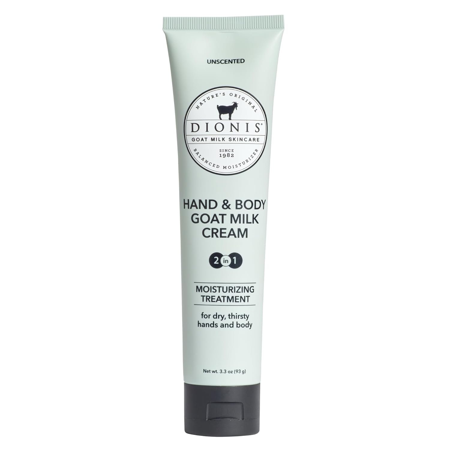 Dionis Goat Milk Lotion – Moisturizing Hand & Body Lotion for Dry Skin, Sensitive Skin Safe, Lightweight Non-Greasy Formula – Unscented 3.3 oz