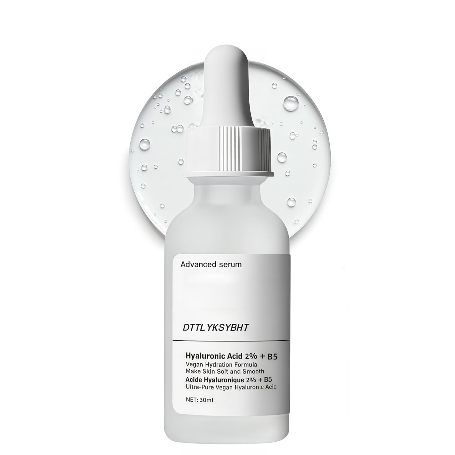 2% Hyaluronic Acid + Vitamin B5 Face Serum, Fragrance-Free Hydrating Plumping Serum for Sensitive Skin, Anti-Aging Daily Care for Women & Men, Smooth Fine Lines 30ml