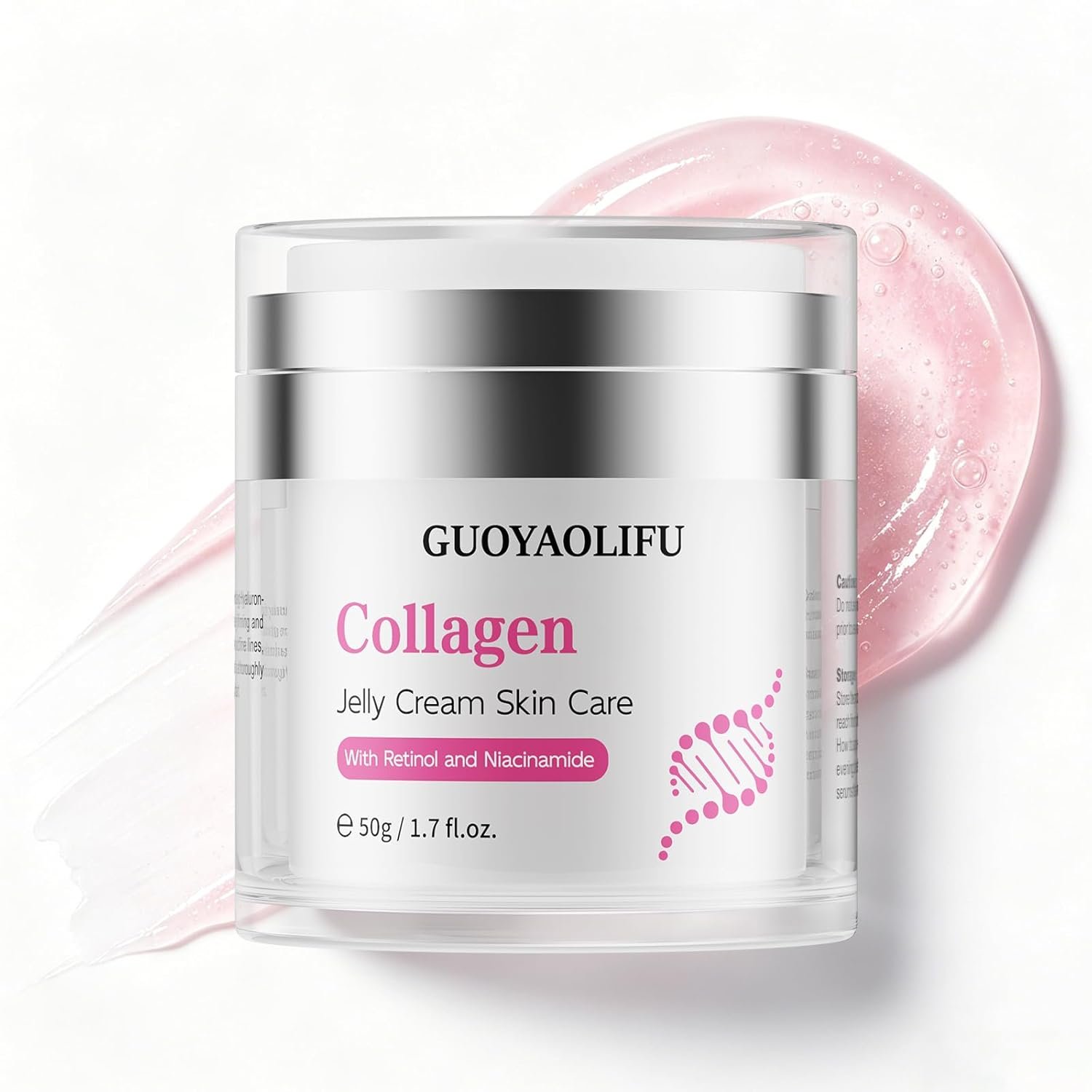 Moisturing Face Cream Skincare for Women,Day Night Collagen Retinol Jelly Facial Cream for Face,Hydration Niacinamide Face Cream for All Skin Types (1.7 Oz)