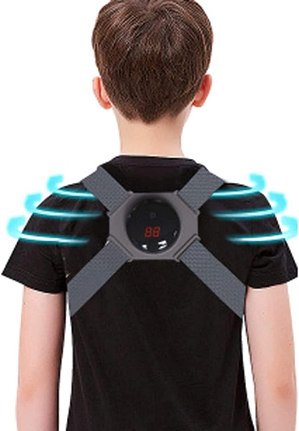 Corrector Smart Posture Monitor Posture Reminder Belt For Men And Women With Vibration Support Straightener Improves Posture And Pain Relief For Spine,Back Neck And Shoulder ( Color : Button Models )