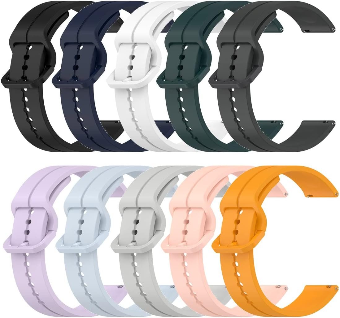 10 Pack Compatible with Freedom Guardian Medical Alert Watch Bands, Replacement Soft Wristbands Bracelet Strap Accessories for Freedom Guardian Medical Alert Watch Smartwatch