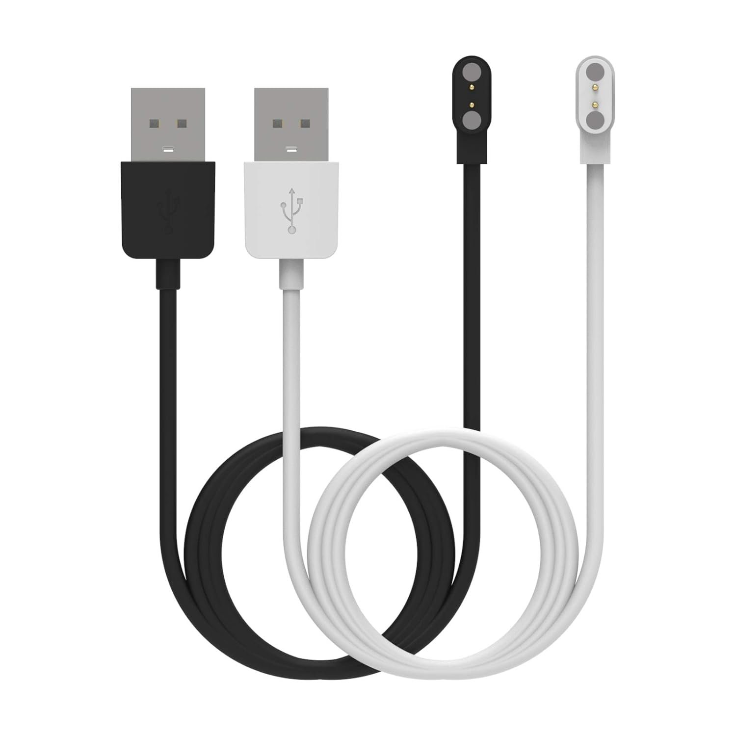 Intended for SOLAWAVE 4-in-1 Red Light Therapy Wand Charging Cable [One Fit] Magnetic Replacement Charging Cord for SOLAWAVE Facial Wand Charger Accessories (White&Black)
