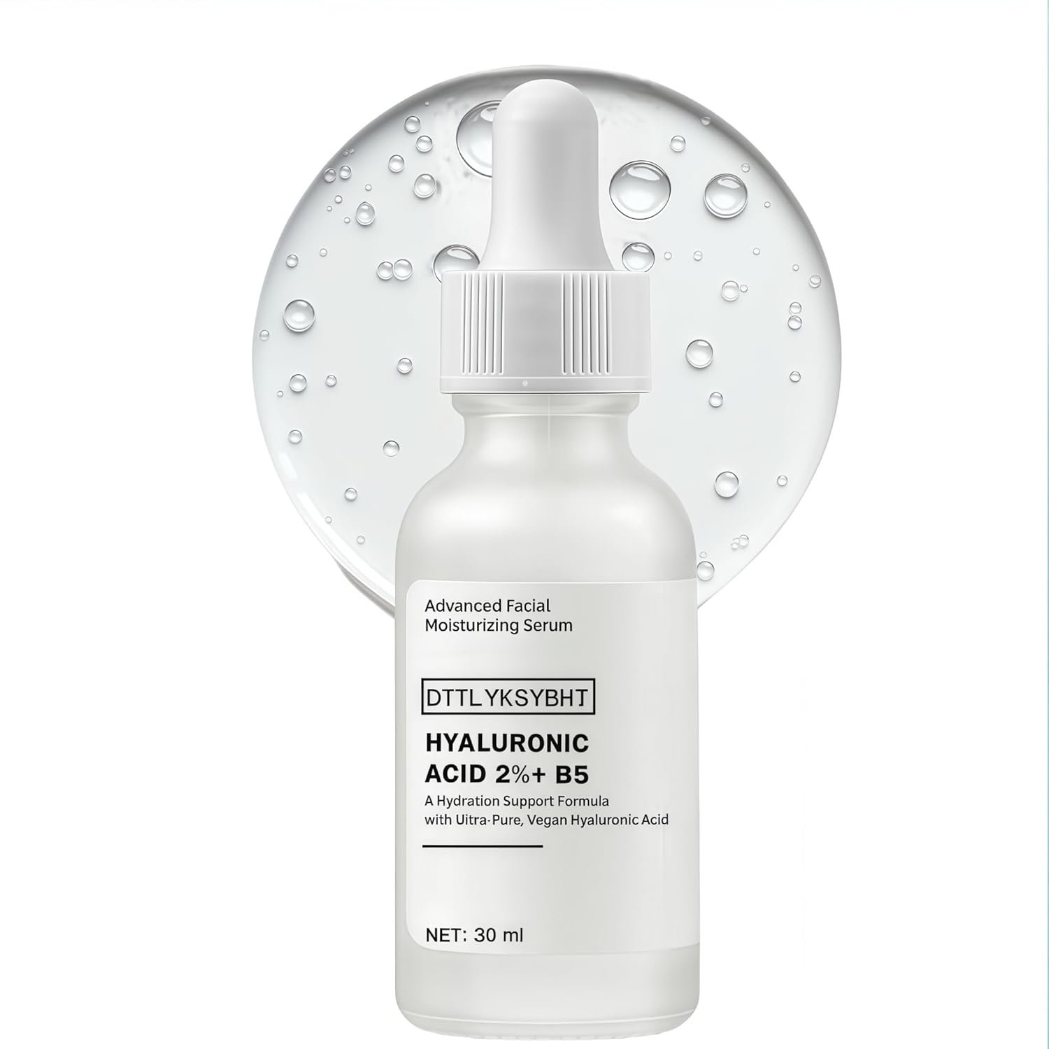 2% Hyaluronic Acid +B5 (Vitamin) Serum for Face – Hydrating & Plumping Skin Care, Anti-Aging, Moisturizing Treatment for Dry Skin, Vegan, Fragrance-Free, 1 fl oz
