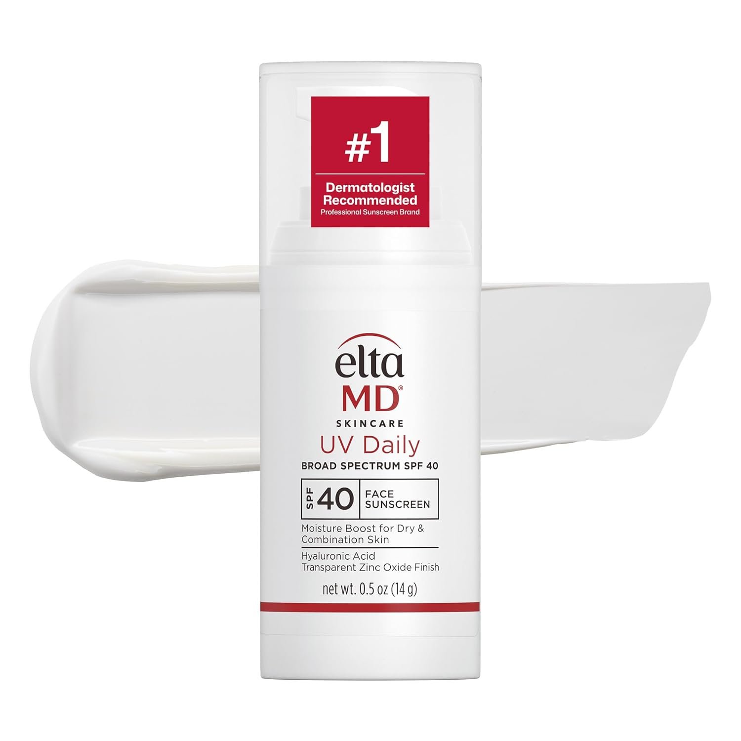 EltaMD UV Daily SPF 40 Face Sunscreen Moisturizer with Zinc Oxide, Daily Face Moisturizer with SPF, Sunscreen for Dry Skin