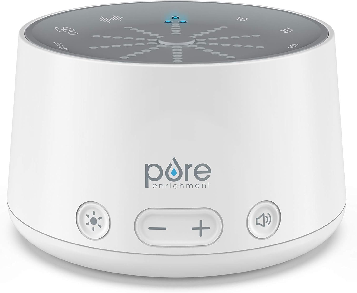 Pure Enrichment Doze Sound Machine and Sleep Light – 6 Soothing Sounds, Relaxing Pulse Light, Auto Sleep Timer, and Built-in USB Charger – All-Natural Sleep and Stress Reliever
