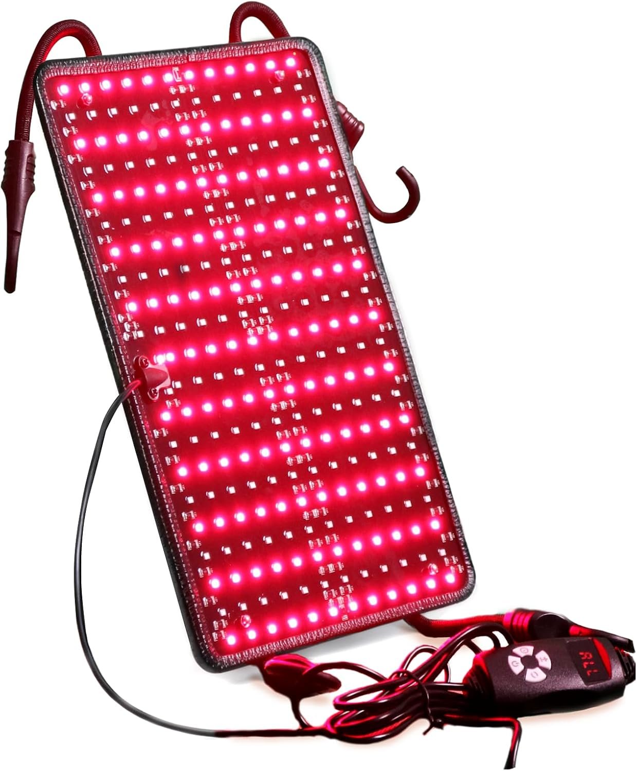 PEEKO Red Light Therapy Panel for Sauna Tent, 660nm and 850nm Near Infrared Light, 216 LED Red Light Therapy Device for Home Sauna, Face and Body