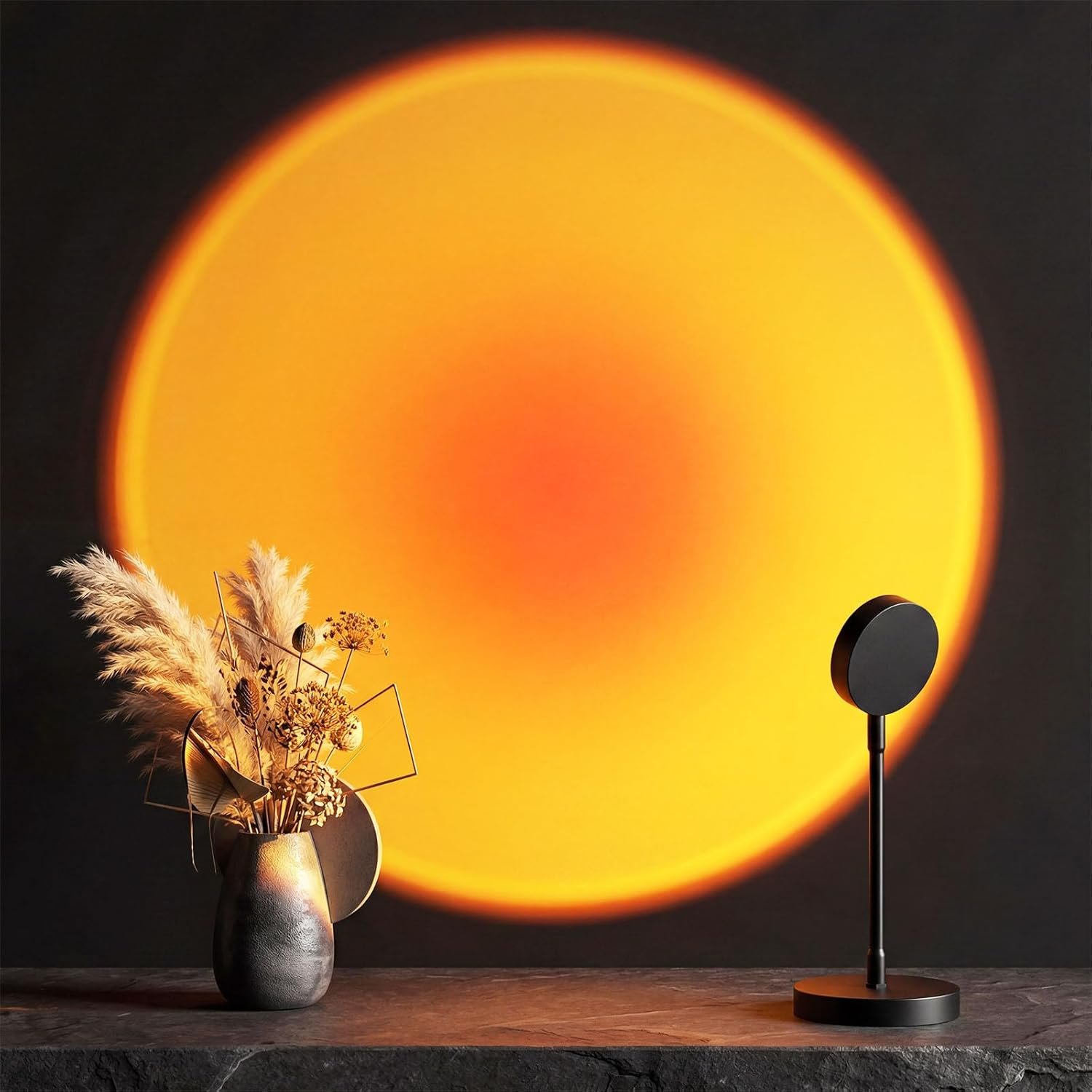 Sunset Lamp Projector Sun Light Sunrise Warm Lamp LED Night Light 360 Degree Rotation Cool Lights for Bedroom/Photography/Party/Tiktok Live/Room Décor