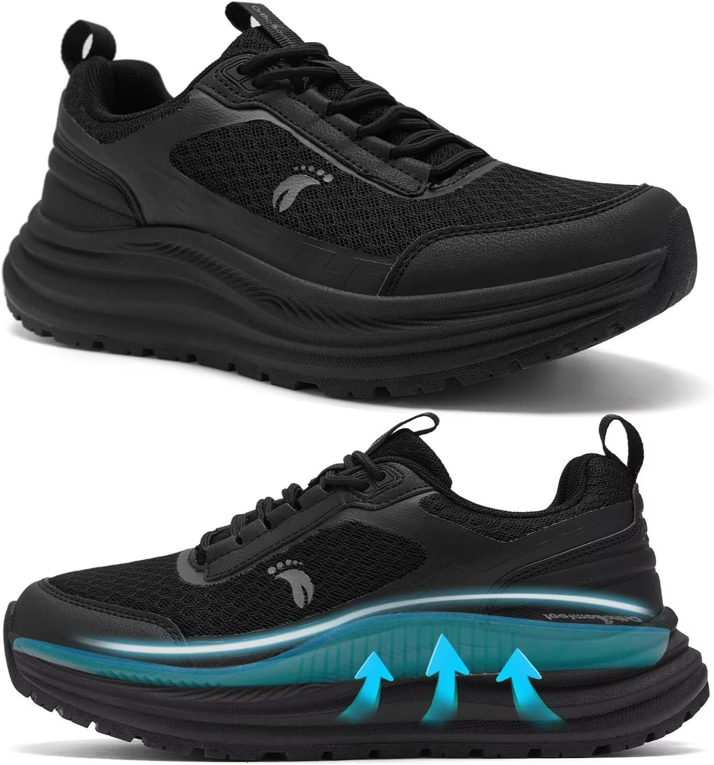 Women’s Orthopedic Waterproof Trail Running Shoes: Comfortable Arch Support Plantar Fasciitis Orthotic Athletic Sneakers, Casual Flat Feet High Arch Trekking Walking Shoes for Foot Heel Pain Relief